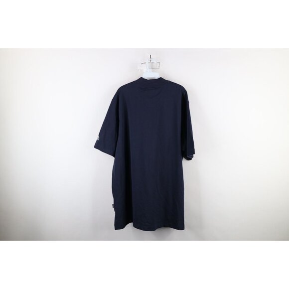 New Adidas Mens XL Team Issued University of Toledo Golf Mock Neck T-Shirt Blue - Picture 11 of 13